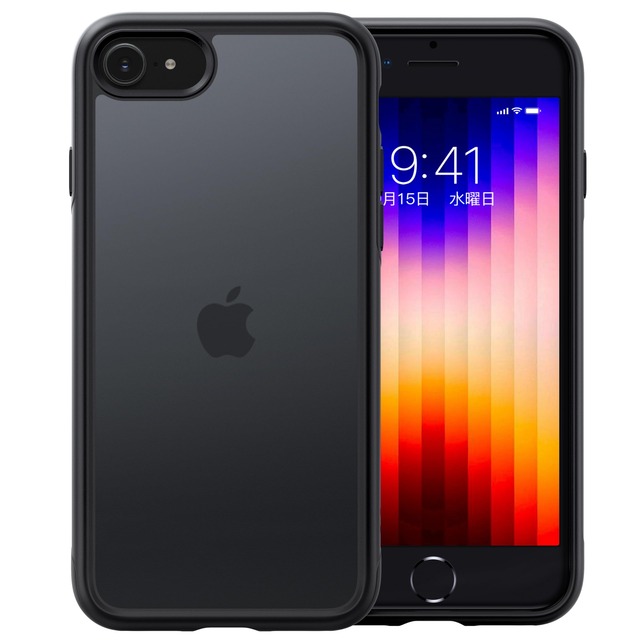 【経営者が選ぶ・米軍MIL新基準】CASEKOO iPhone se se2 se3 7 8 用 ケース 4.7インチ (マットブラック)