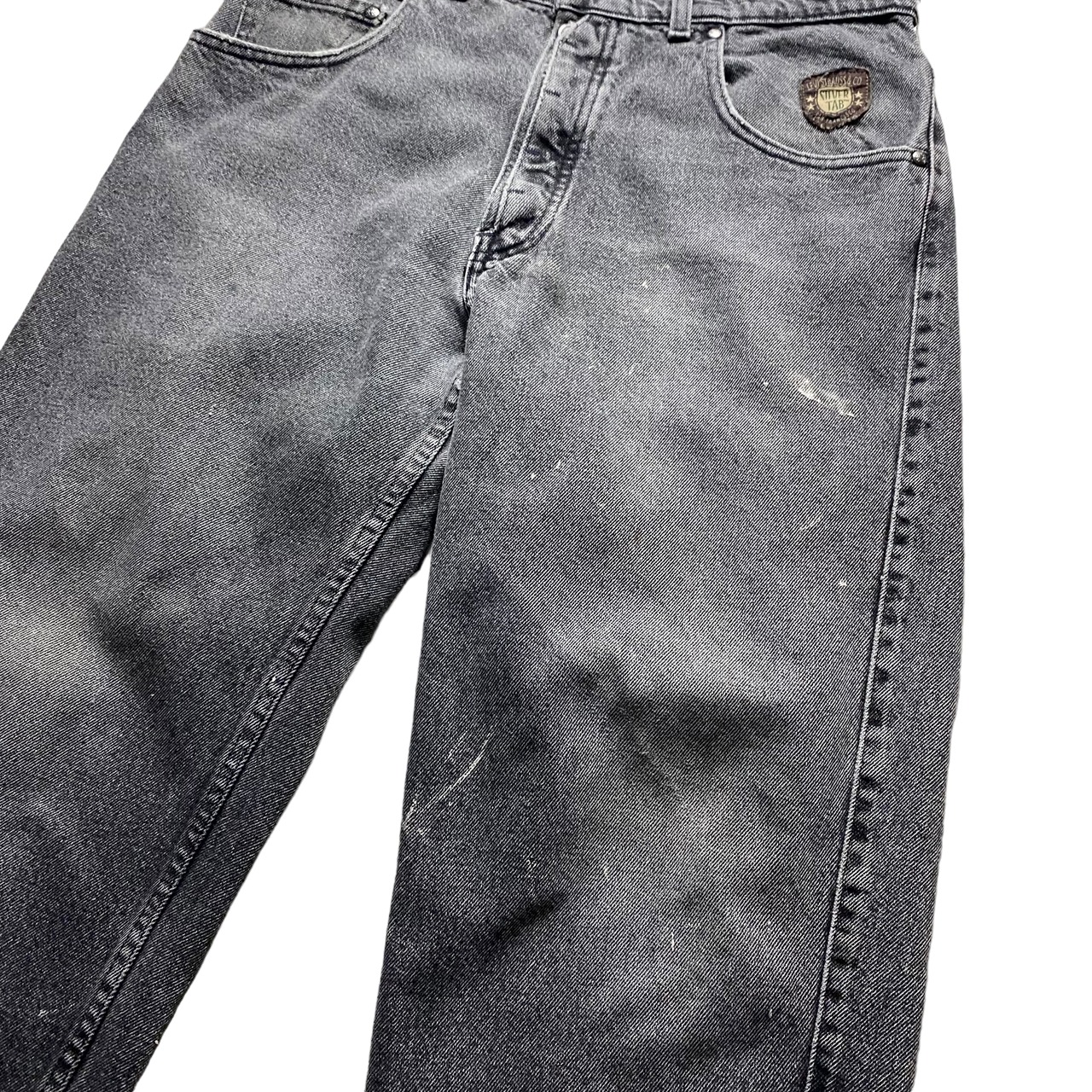 LEVI’S “SILVER TAB” fade black denim pants made in USA
