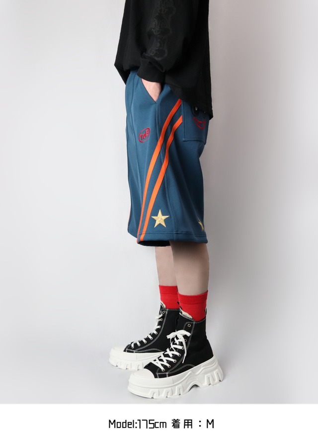 2LINE★SMILE BACK half pants(ツーライン★スマイルバックハーフパンツ)【Navy blue】