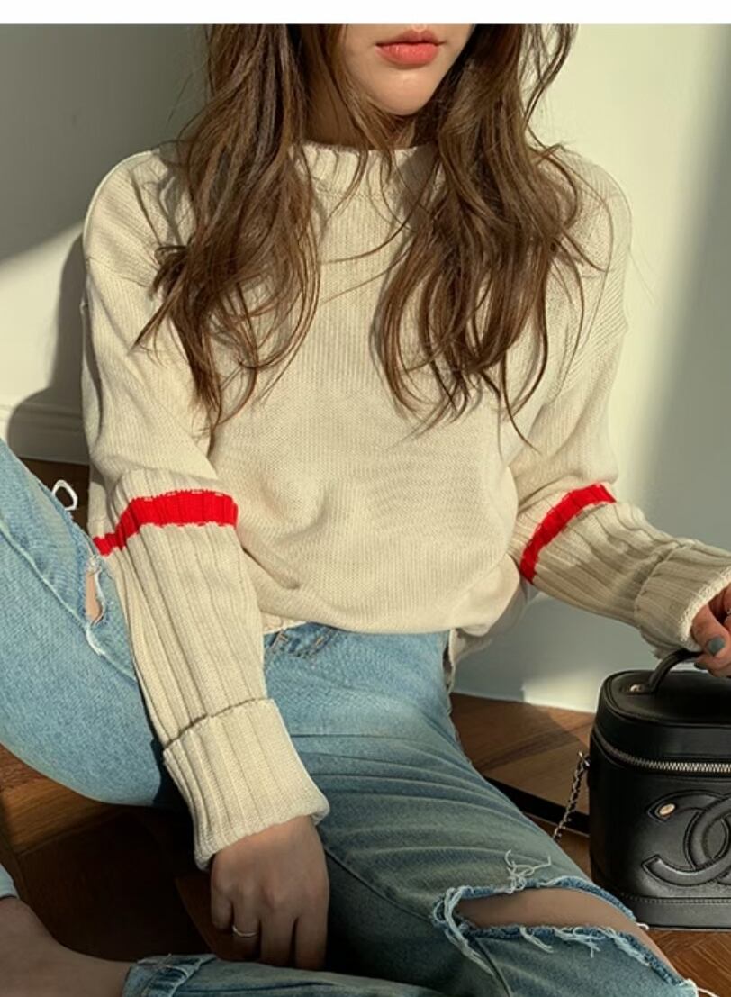 ライン入りニット　AJ1079-2991