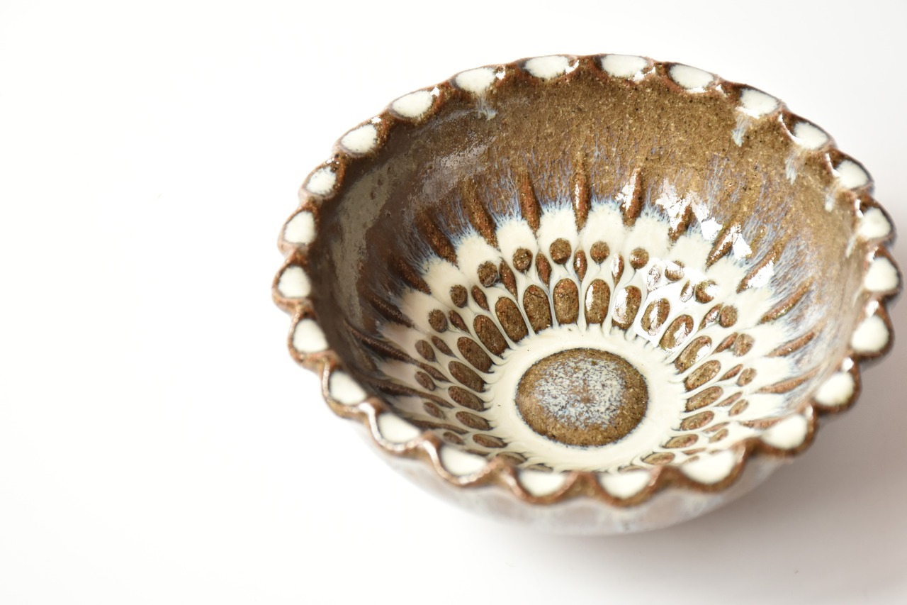 小代瑞穂窯 / 福田るい : 花碗 ツートントン 藍