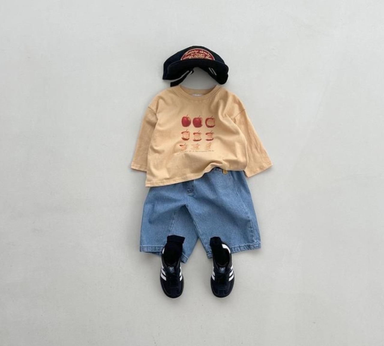 【取寄】Blackbean アップルT｜秋服｜韓国子供服｜26/AT