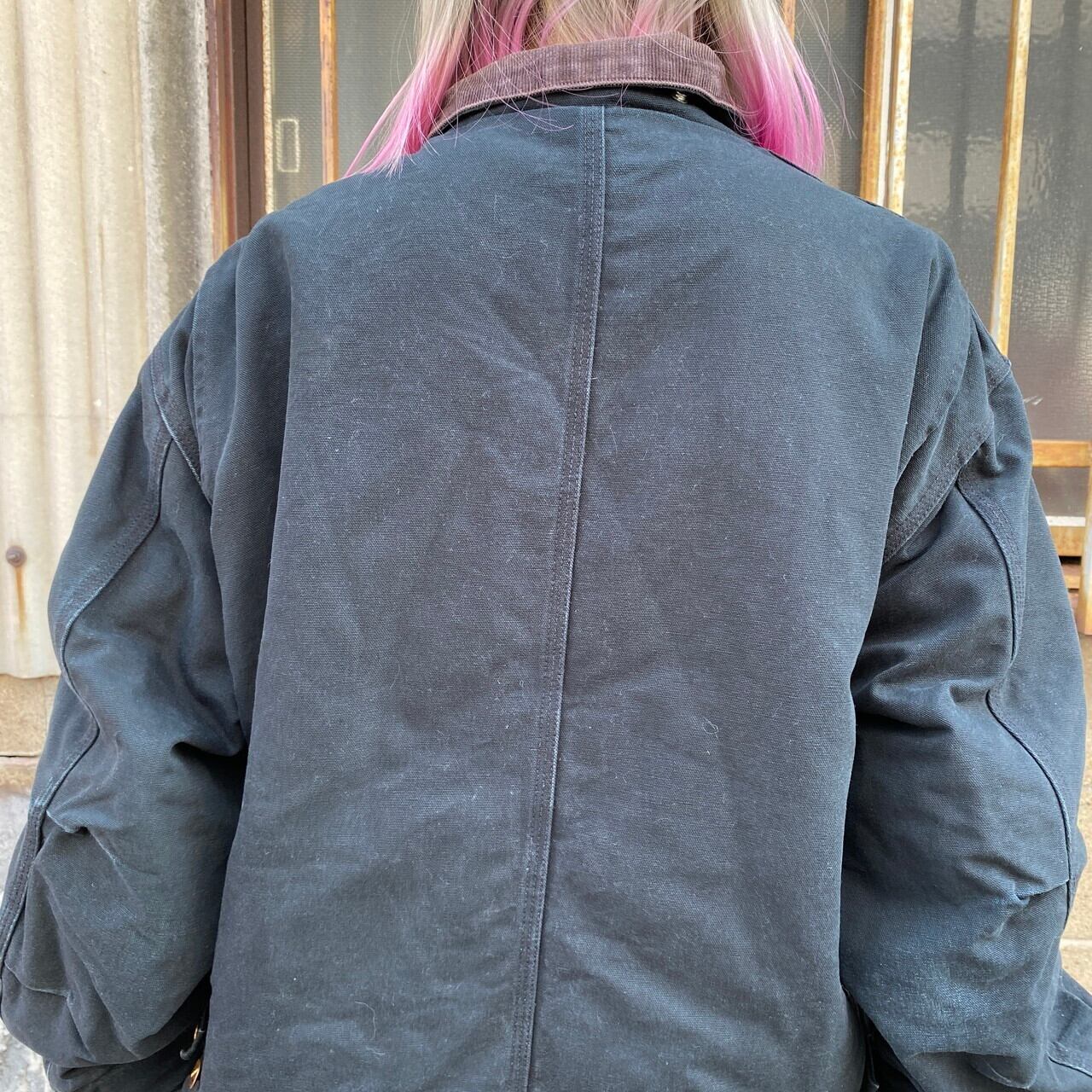 90年代 USA製 Carhartt カーハート ワンポイント トラディショナル 