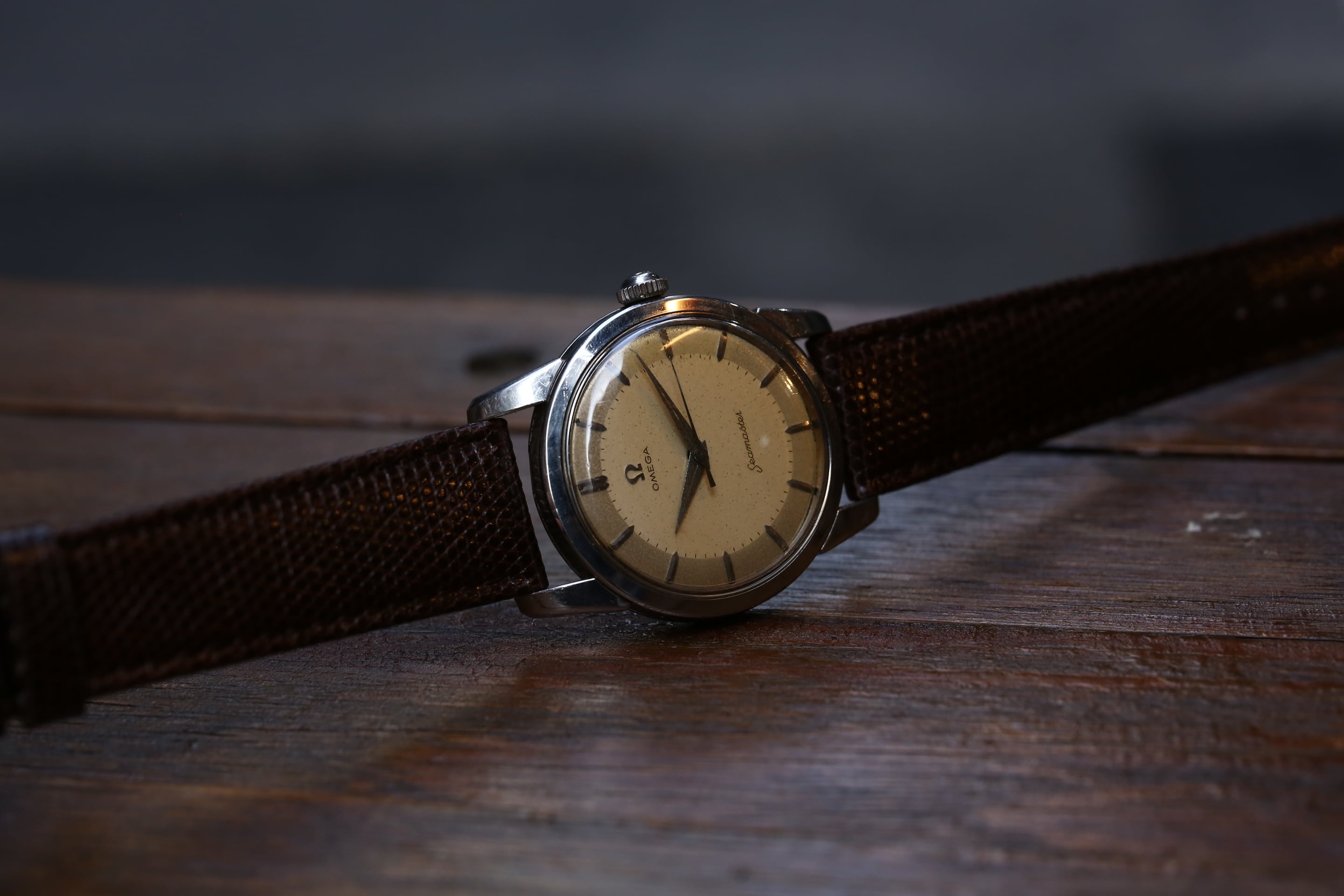 OMEGA】 1957 オメガ シーマスター 2トーンダイヤル 下がりS 手巻き式