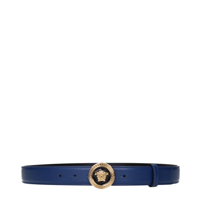 【新品】VERSACE ヴェルサーチェ レディース ベルト レザー ブルー 10123691A021501UC7V
