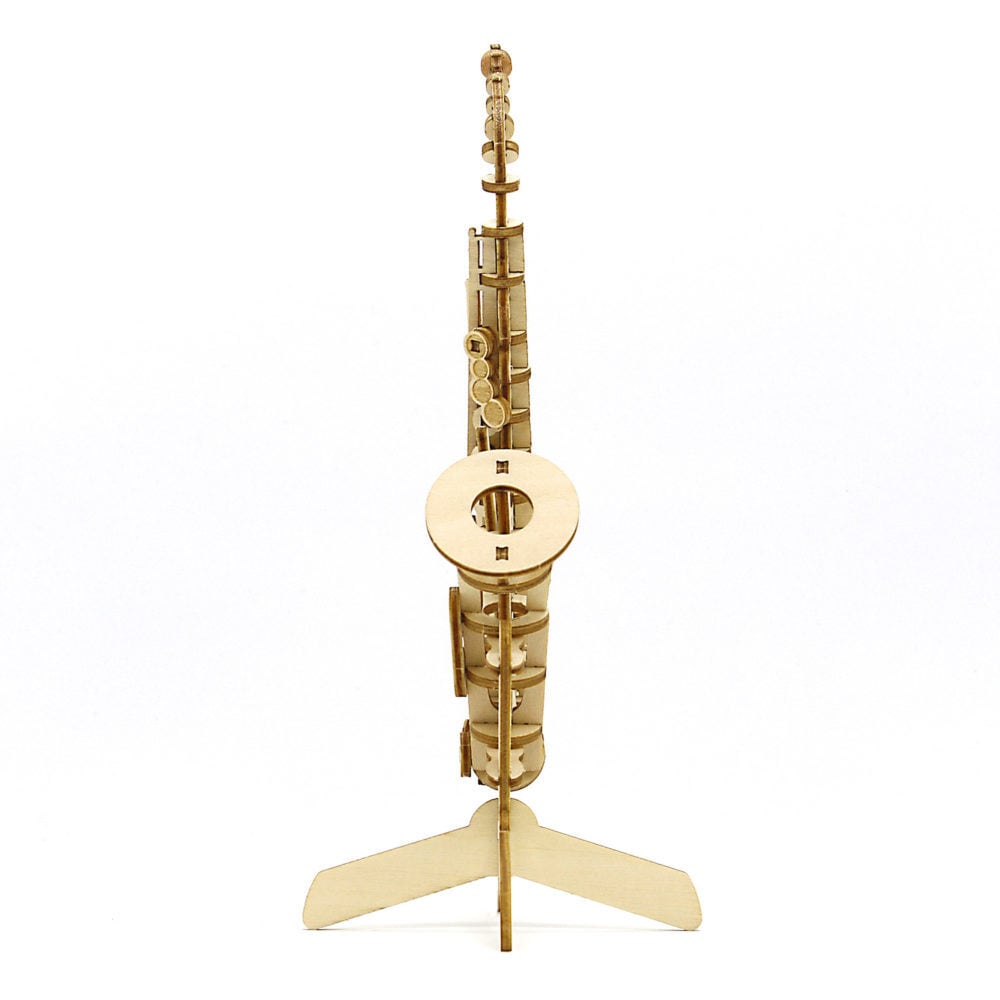 木製パズル サックス ペンスタンド Wooden Art ki-gu-mi | 音楽雑貨の