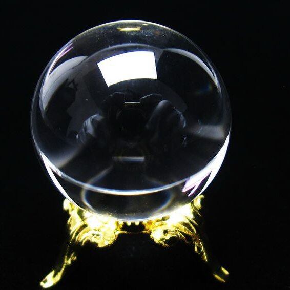 水晶 丸玉 ブラジル産 24mm 一点物 おまかせ便 141-6419