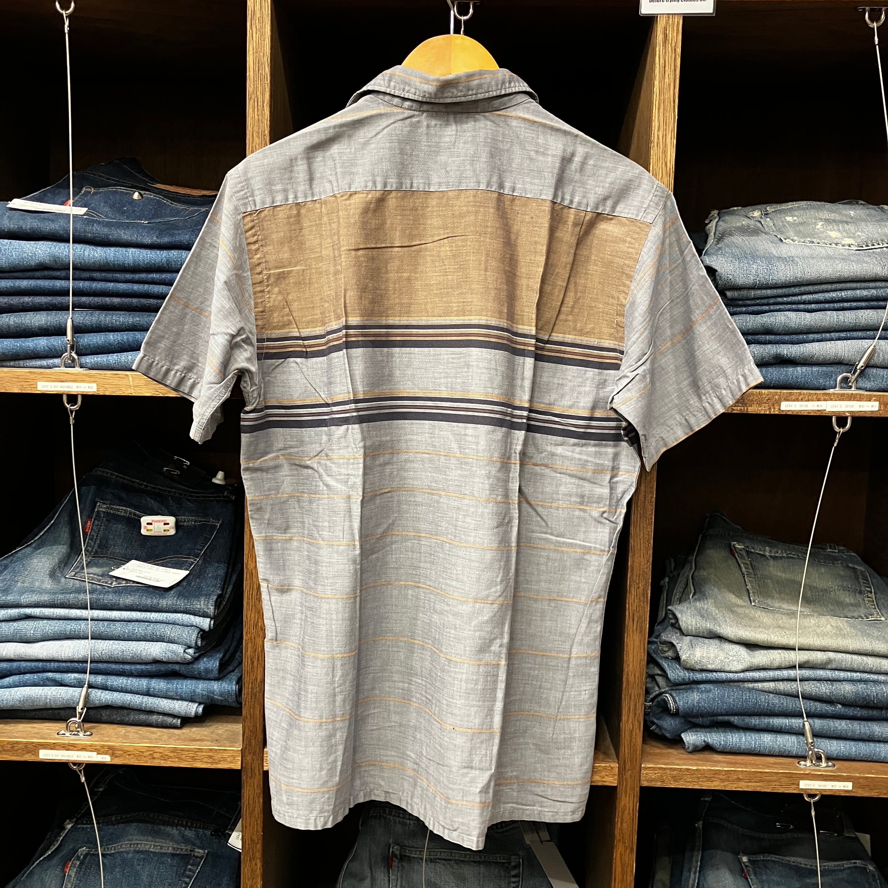 守*谷様 60s vintage sweet shirts フェード 無地 ラグ 1960'S MANHATTAN S/S BORDER SHIRT | safarionline
