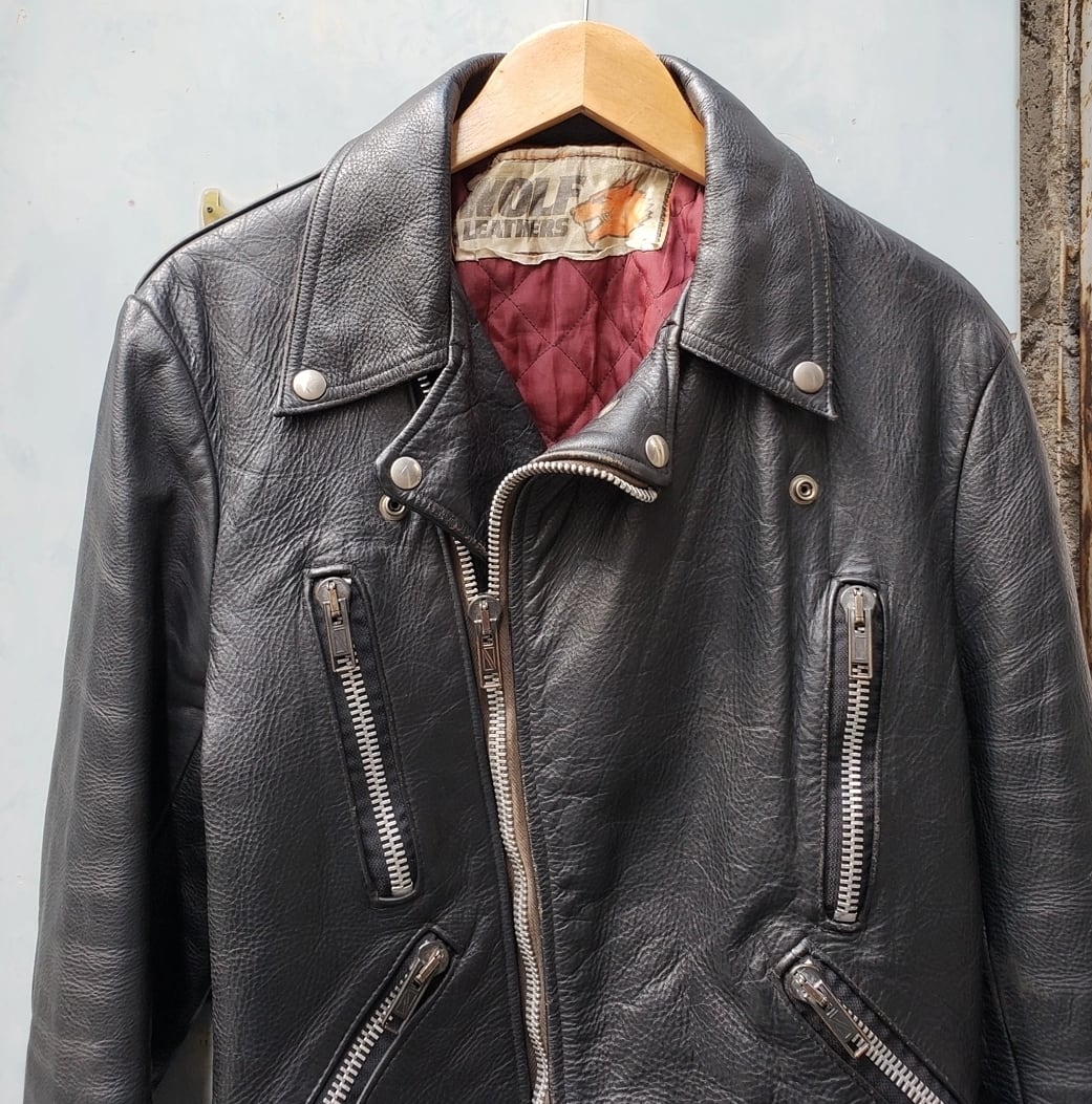 最適な価格 70s wolf ライダースジャケット vintage leather ...