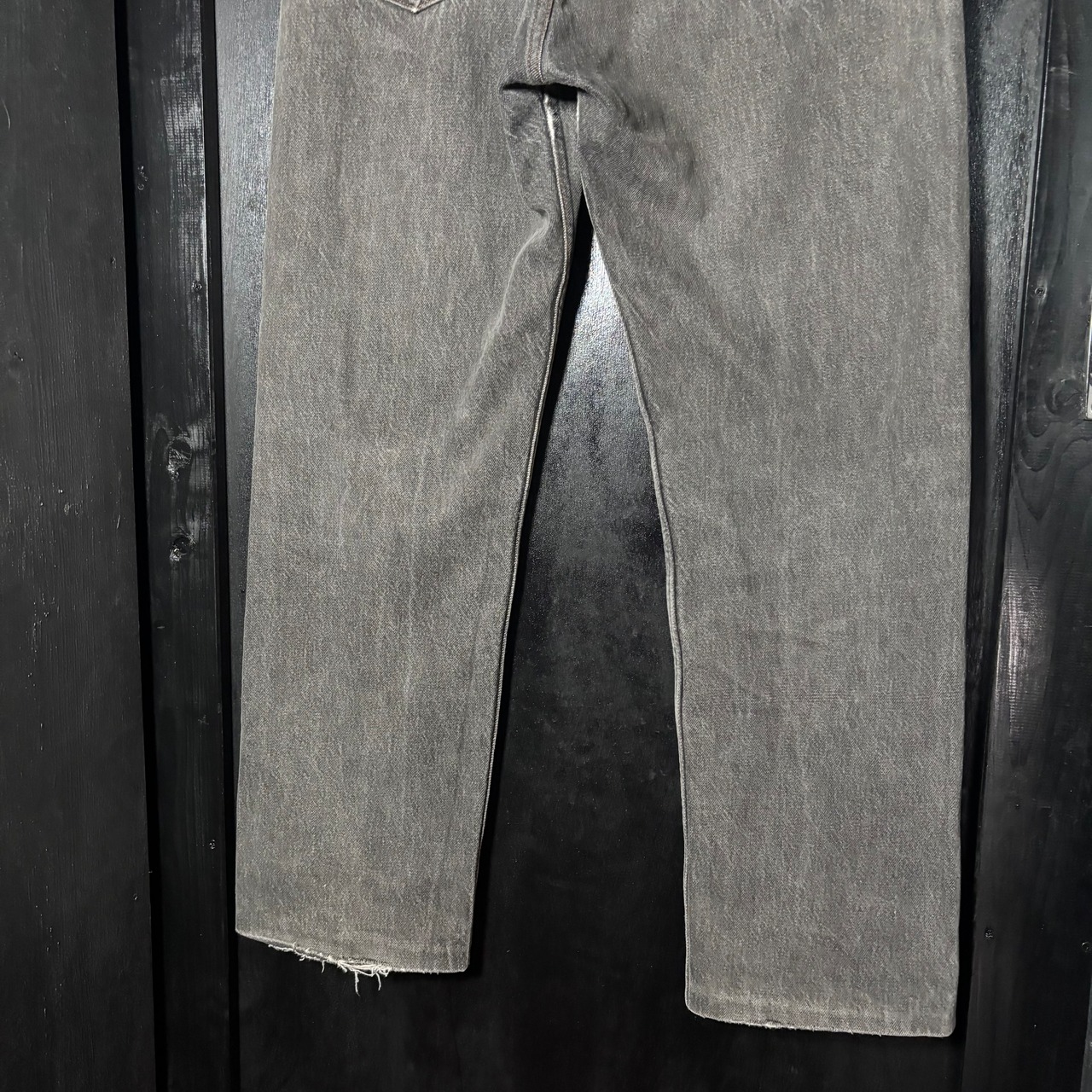 90s USA Levi's 501 先染めBLACK denim pants W33 L32　リーバイス　ブラックデニム　パンツ