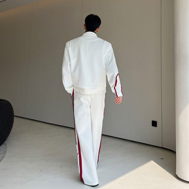 予約販売】メンズ セットアップ 上下 ジャージ スエット 長袖 無地