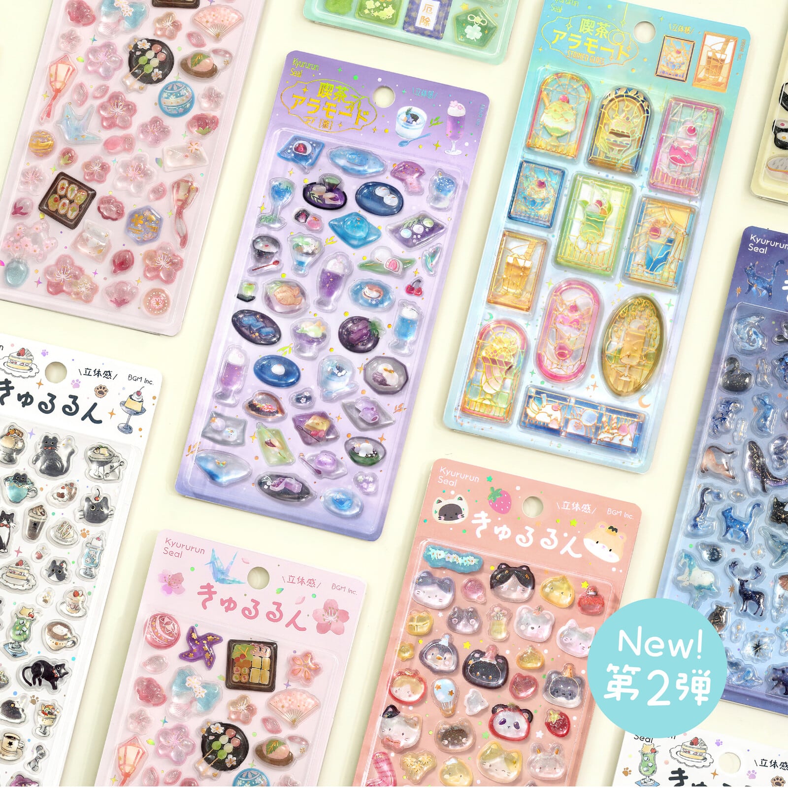 予約】新作「きゅるるんシール vol.2」5点セット | Jewelie