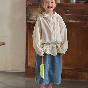 春薄手フリルジャケット