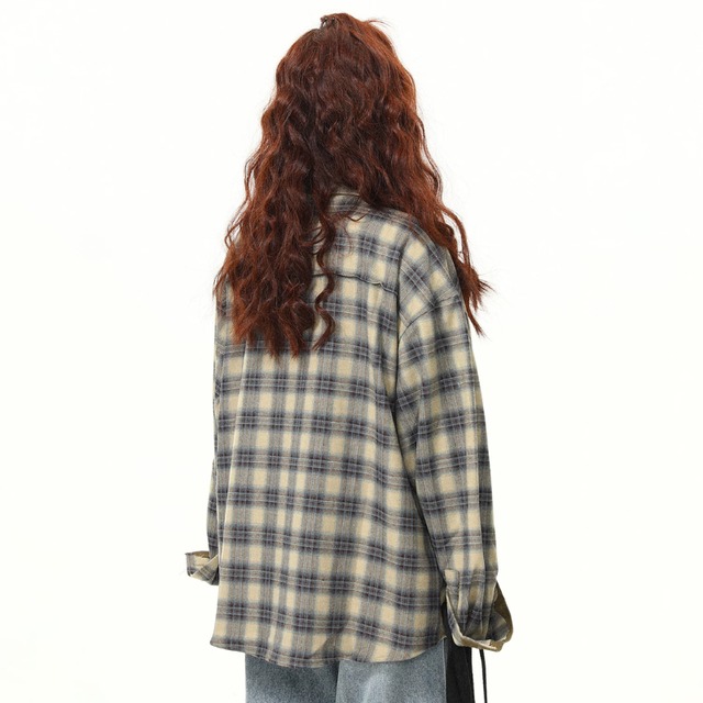 vintage-style checkered shirt　ヴィンテージライクチェック柄シャツ　J2172
