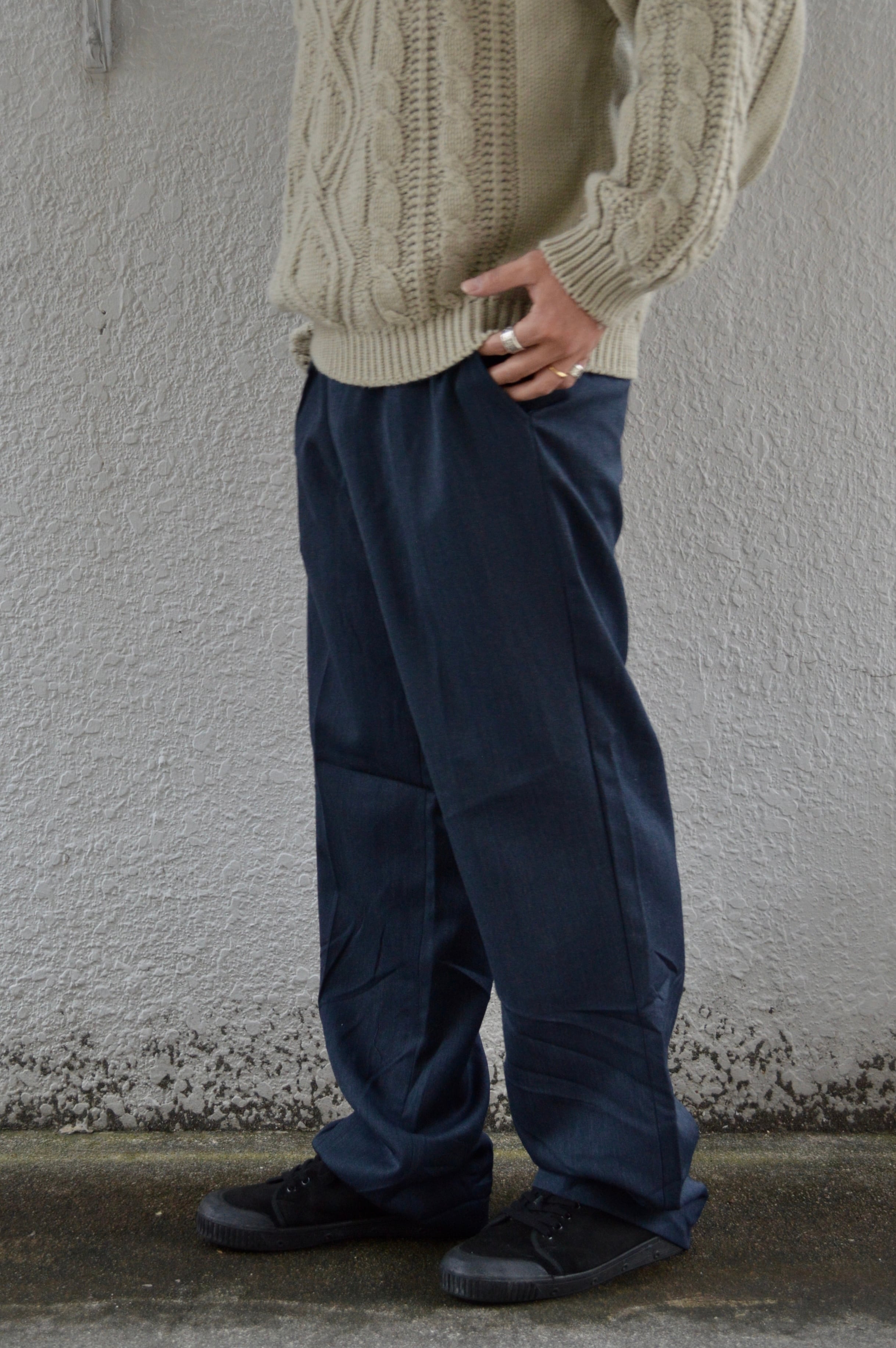 Royal Air Force 00s No.2 RAF Dress Wool Trousers Dead Stock Navy