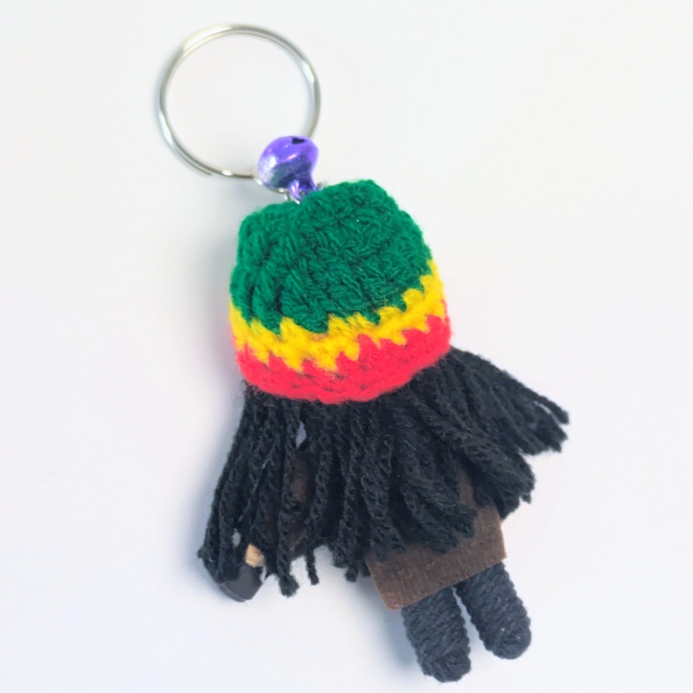 【 Bob Marley ( ボブマーリー ) 】 Voodoo doll KeyHolder / ブードゥー人形 / 身代わり人形 /お守り人形 〚アメリカン雑貨 アメトイ〛