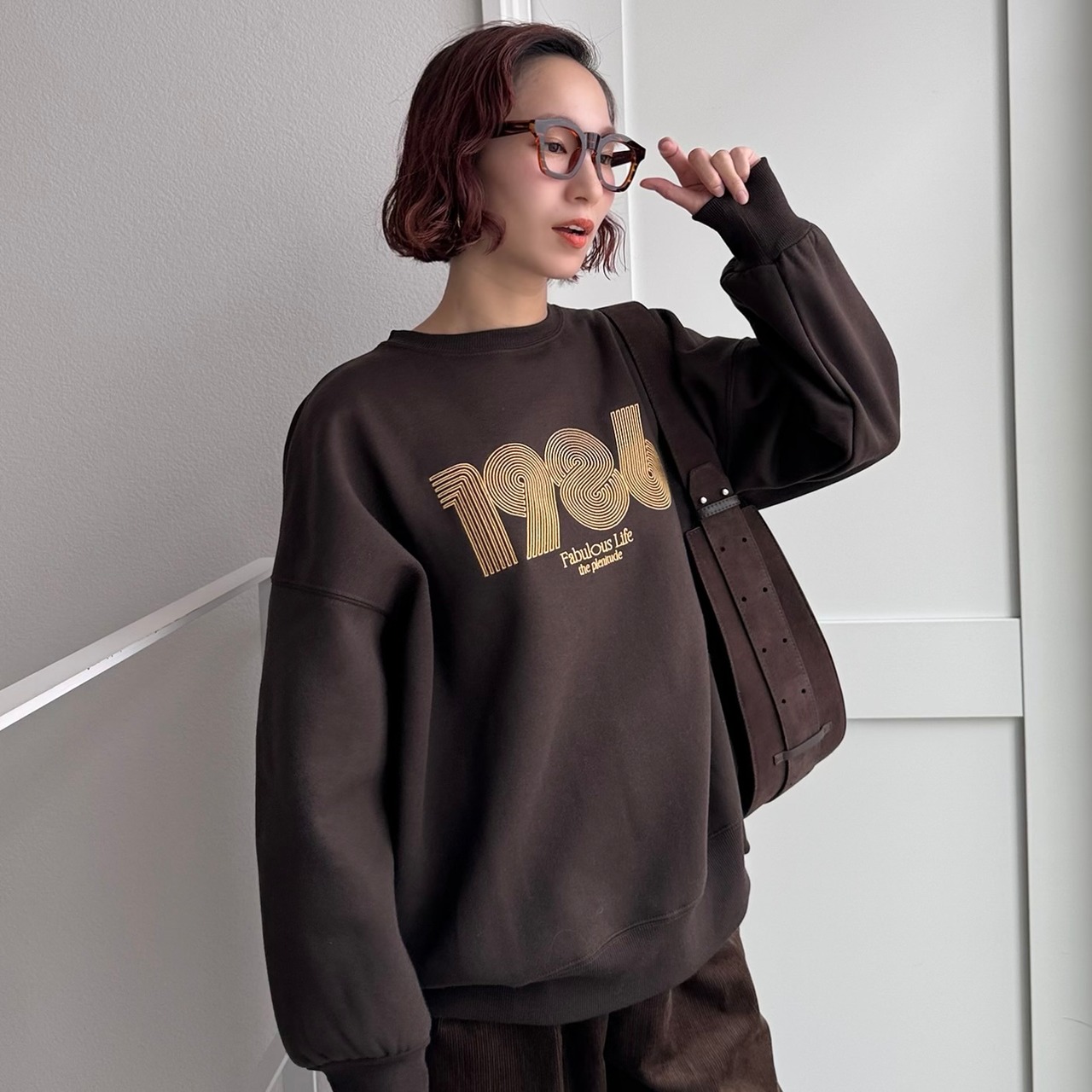 guruguruロゴスウェットPO/ブラウン