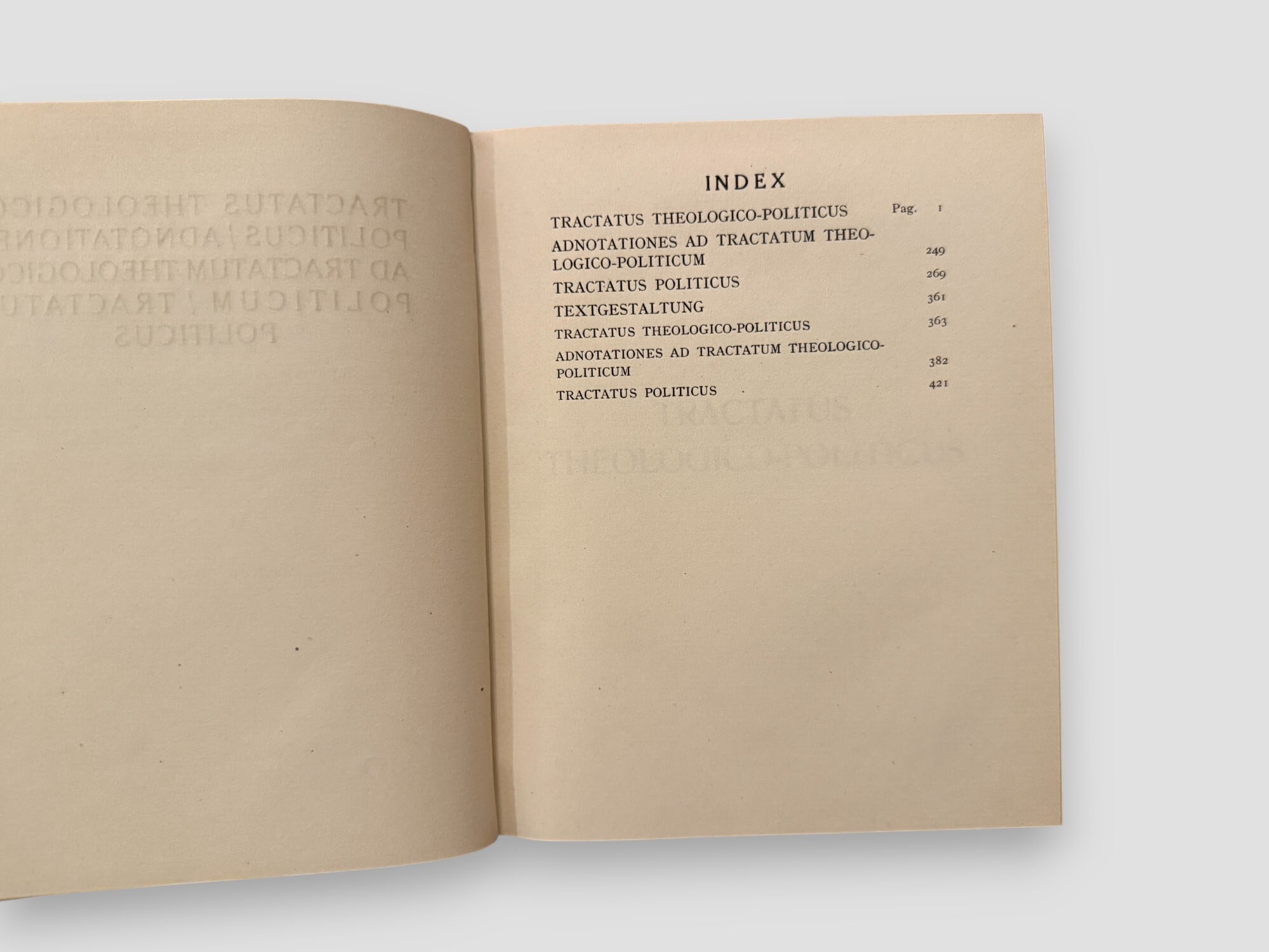 SFF164】Spinoza Opera. Complete set in 4 volumes(N.D) /Baruch