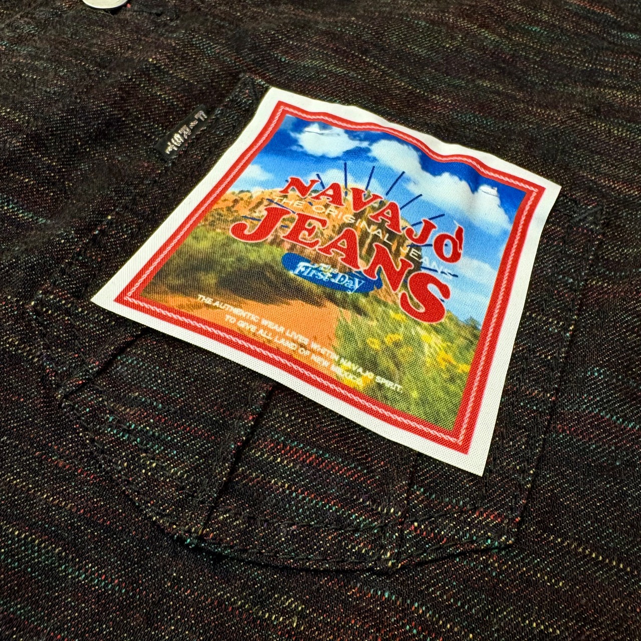 ツイタチ【TUITACI】INLAY DENIM ENGINEER JACKET “Royston” (Black) - 4
