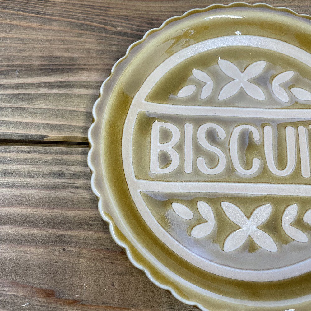 新品 中皿 作家物 Biscuit ビスケット