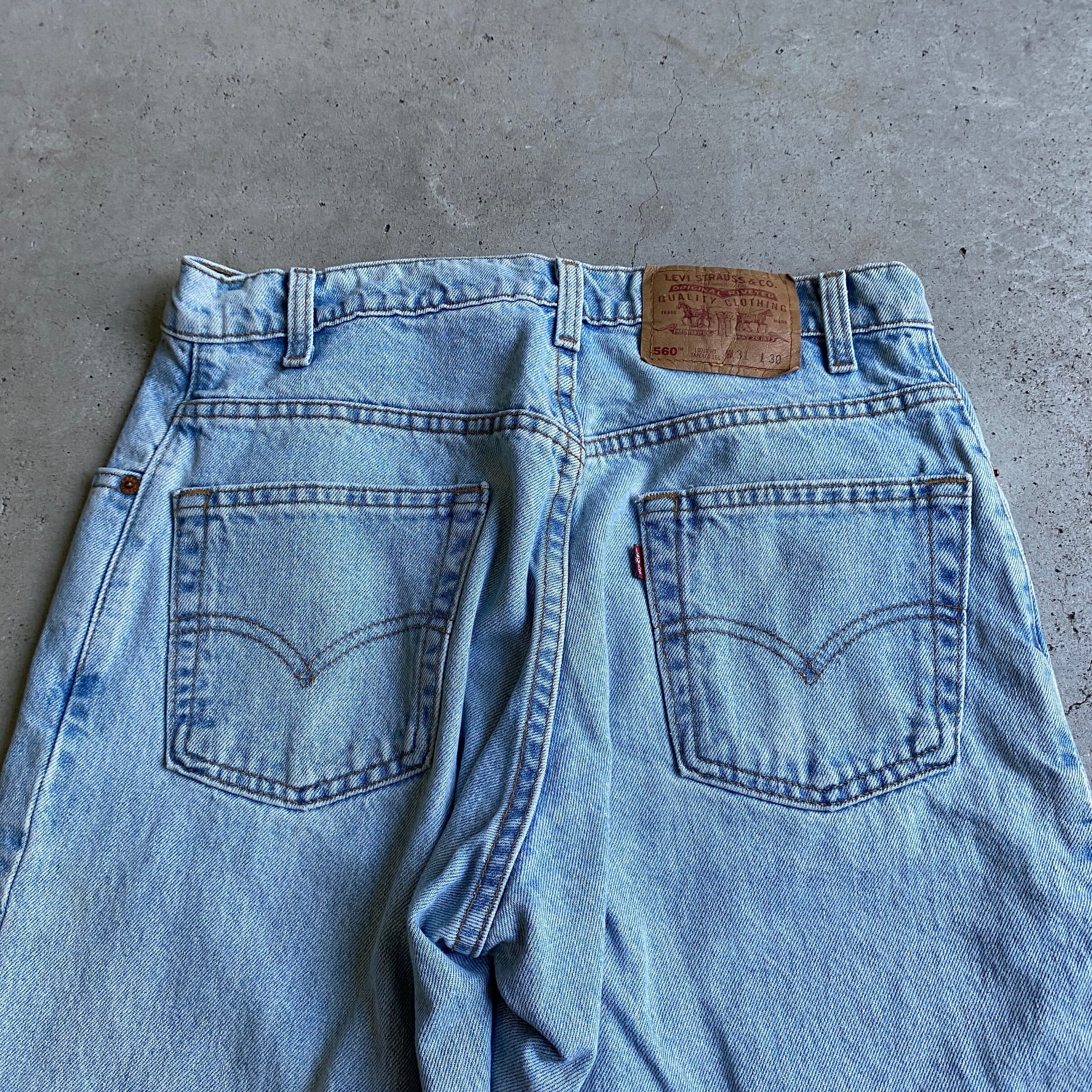 USA製 90年代 Levi's リーバイス 560 テーパードデニムパンツ ワイド