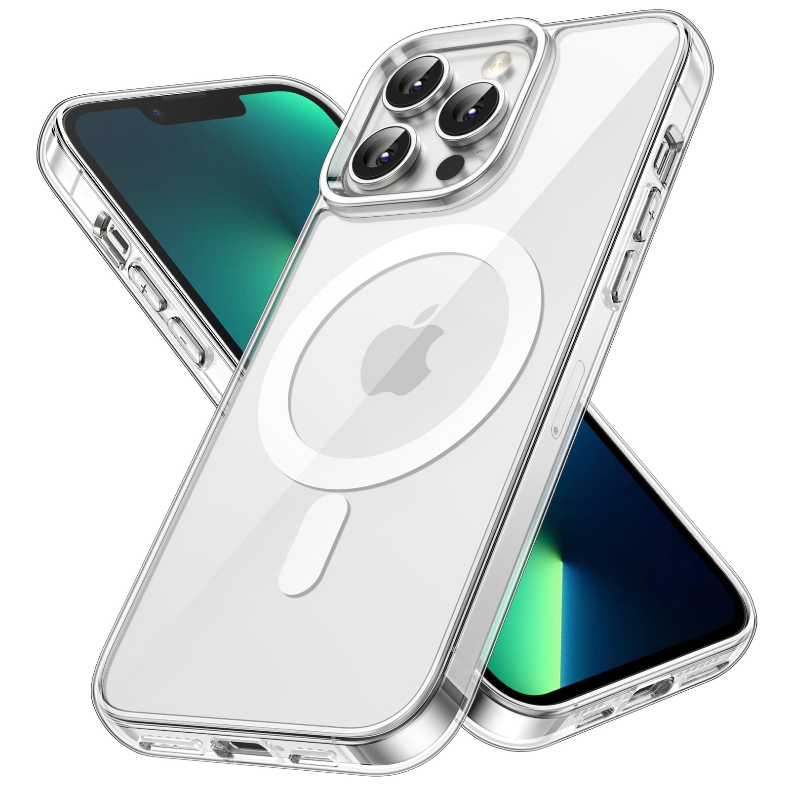 JETech iPhone 13 Pro用 マグネットケース (クリア)