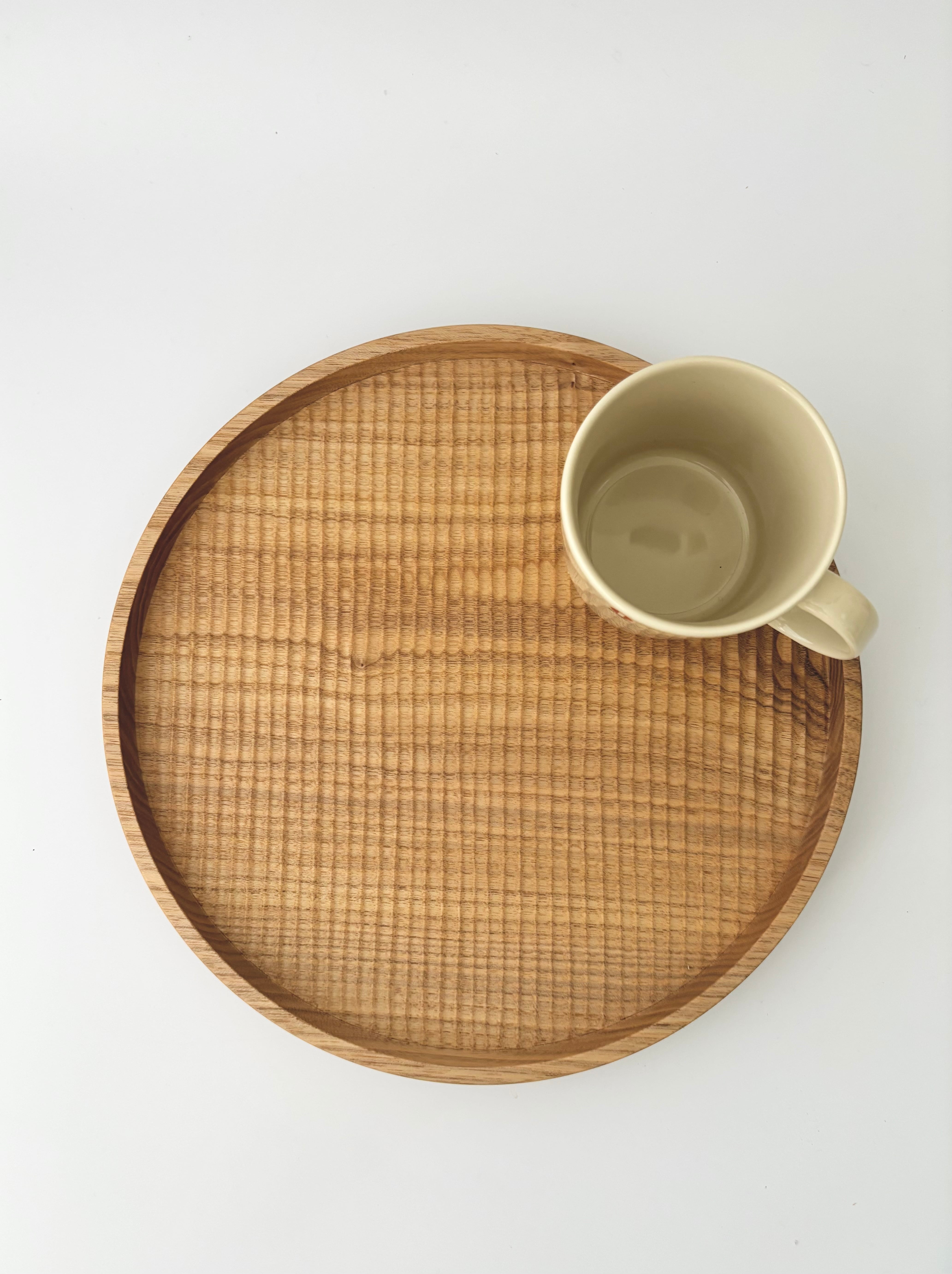 丸盆 27cm クルミ / ki-to-te 前田充 | 日用生活雑貨 小春商店