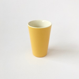 黄色とオレンジの磁器のコップ｜Yellow & Orange Porcelain Tumbler