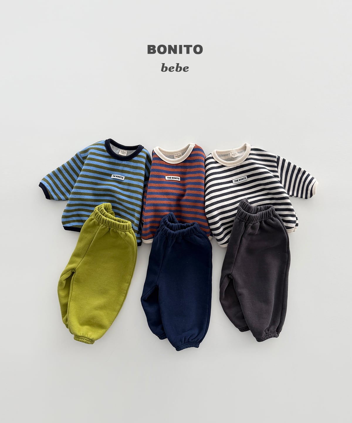 bebe line jogger set【BONITO】※12月中旬発送予定