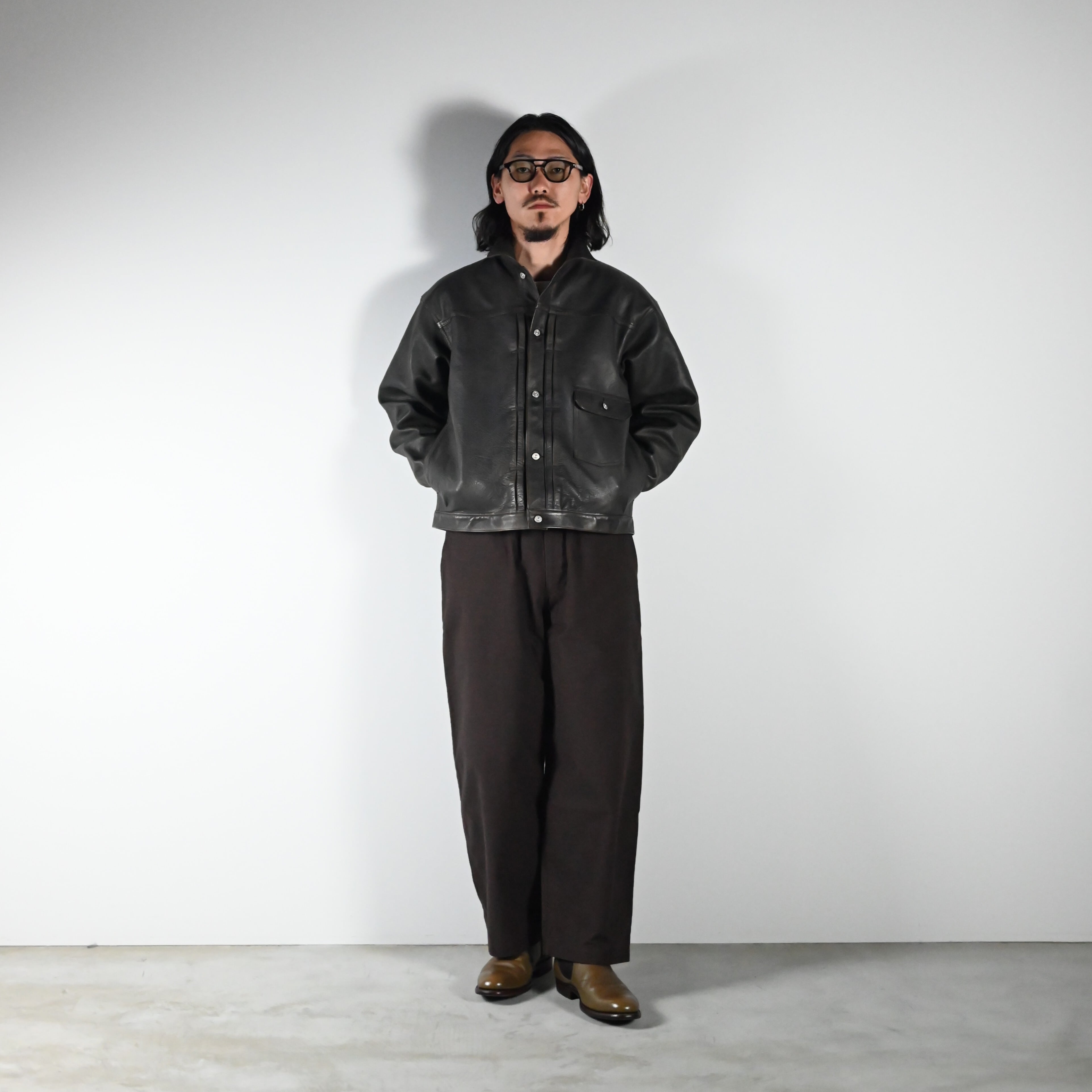 OLD JOE(オールドジョー)PATINA HORSE-HIDE RIVETED JACKET,THE DAY