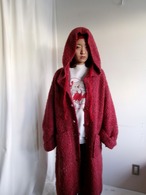 Heavy knit long cardigan