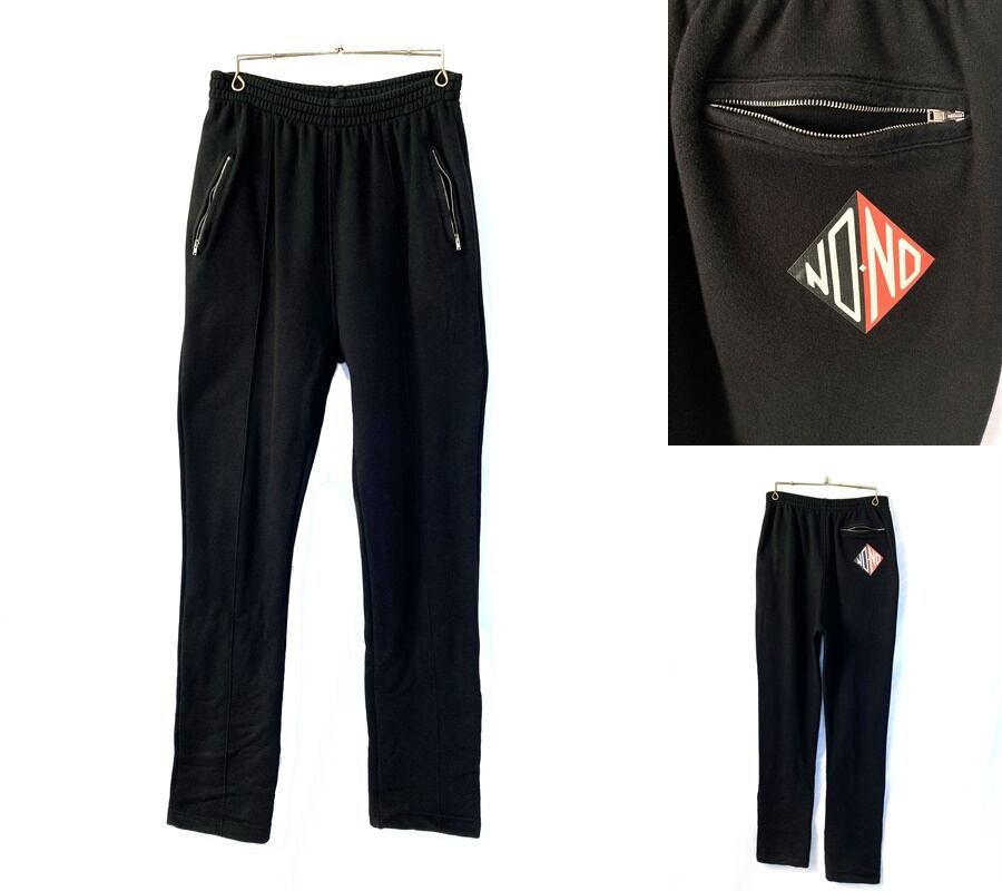 良品 RAF SIMONS ラフシモンズ 15AW NO NO JOGGER ブラック ジップ スウェットパンツ メンズ M レア 希少 ノー ジョガー