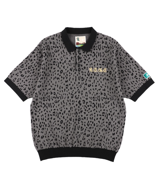 【RCGC】LEOPARD LOGO EMBROIDERY KNIT POLO［RGK003］