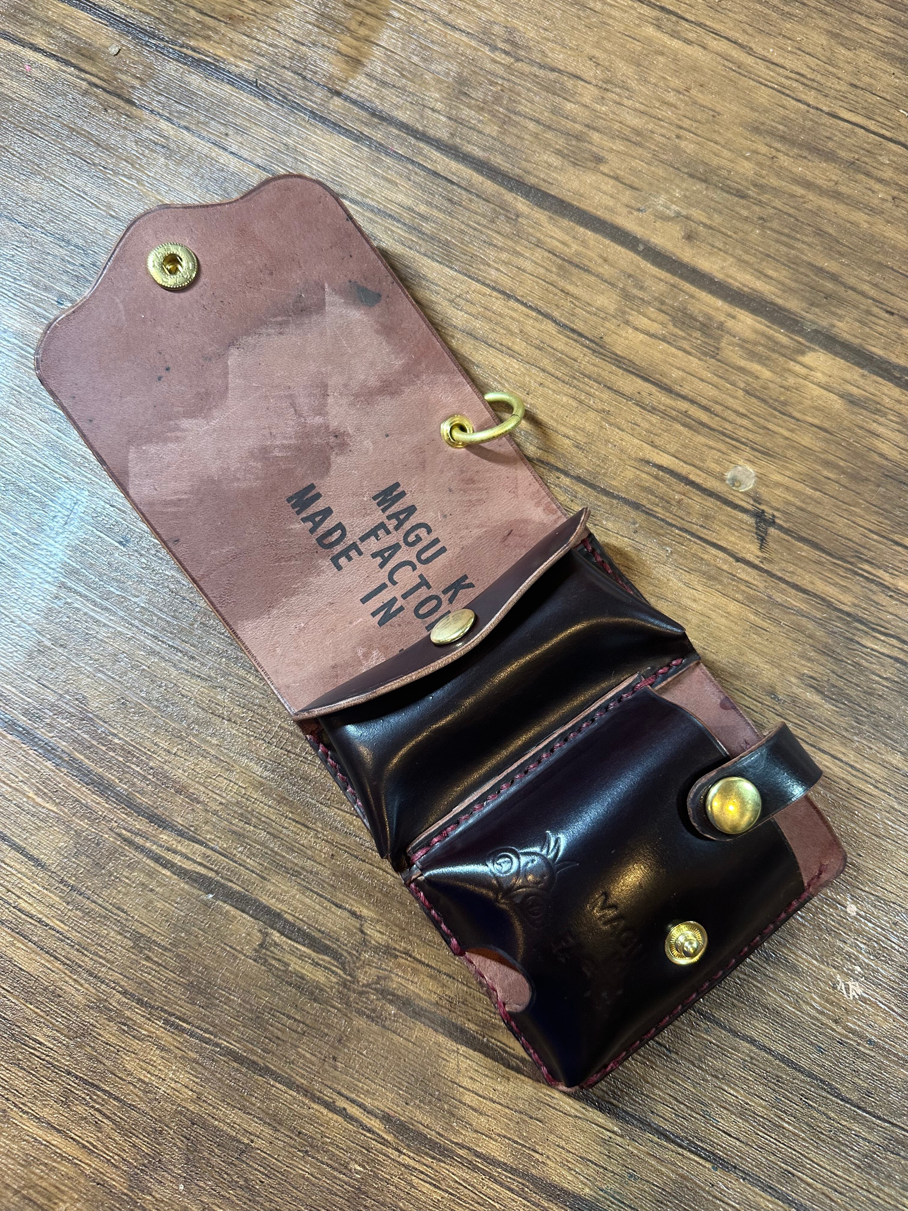 即納』CK-071ASシェルコードバン仕様 コンパクトウォレット