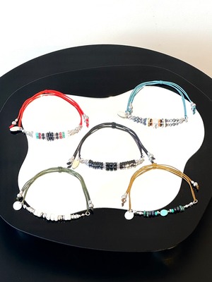 men's cord bracelet & anklet