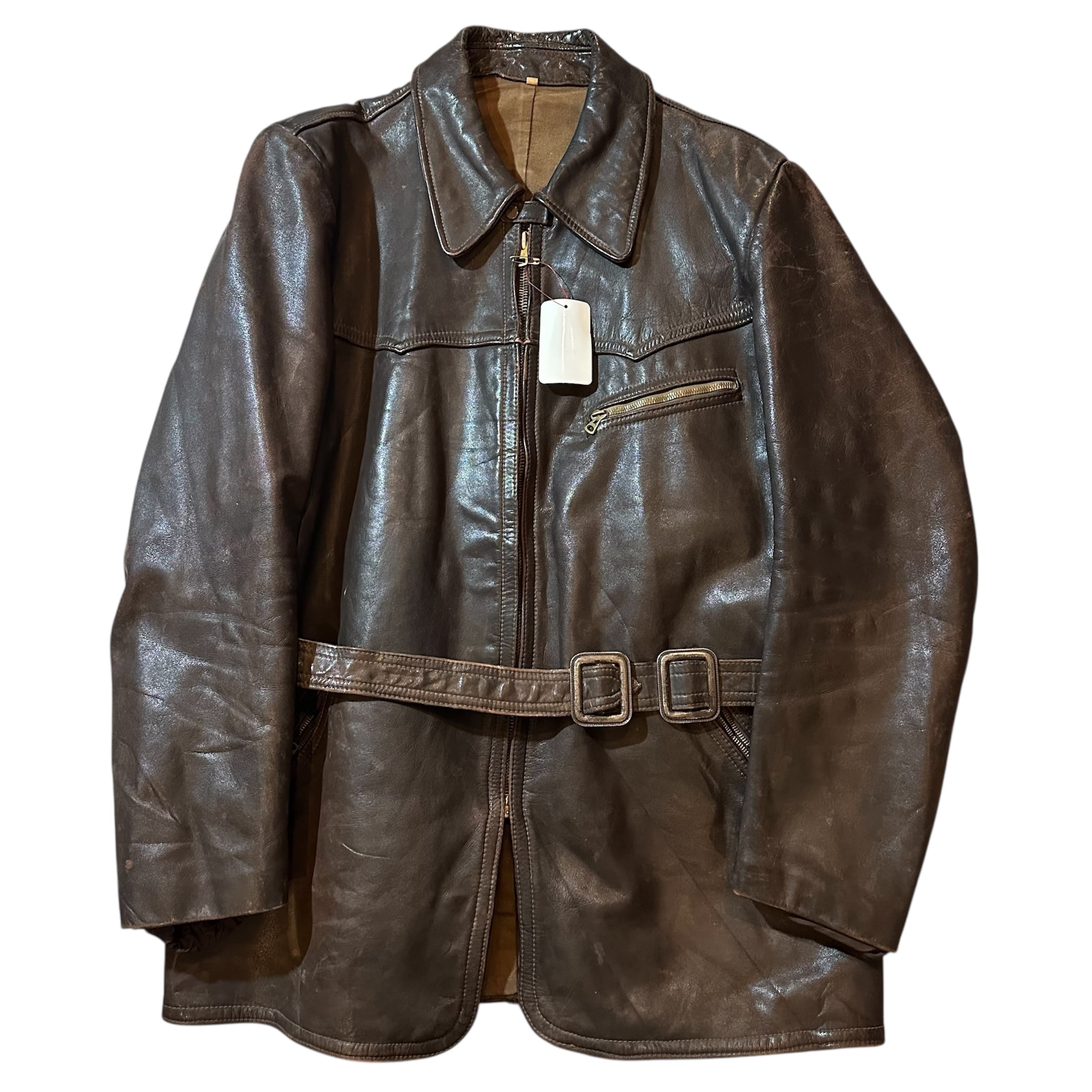 E362】〜40s Haelson leather jacket made in Germany / 〜40年代