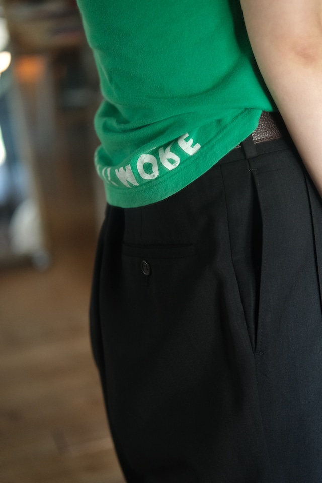 IORI/"Maison Margiela" AIDS t-shirt/green,white