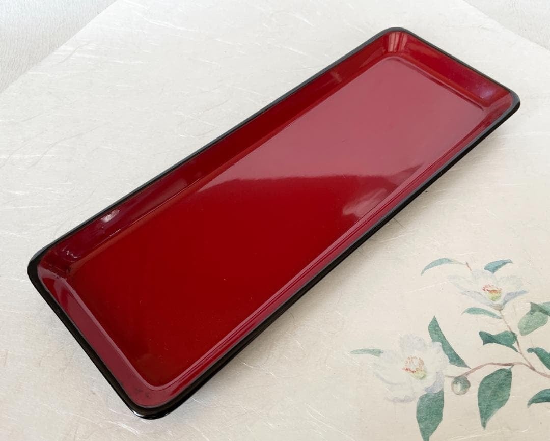切手盆 名刺盆 黒塗り 漆器 漆塗り 木製 9寸 27cm ☆アウトレット