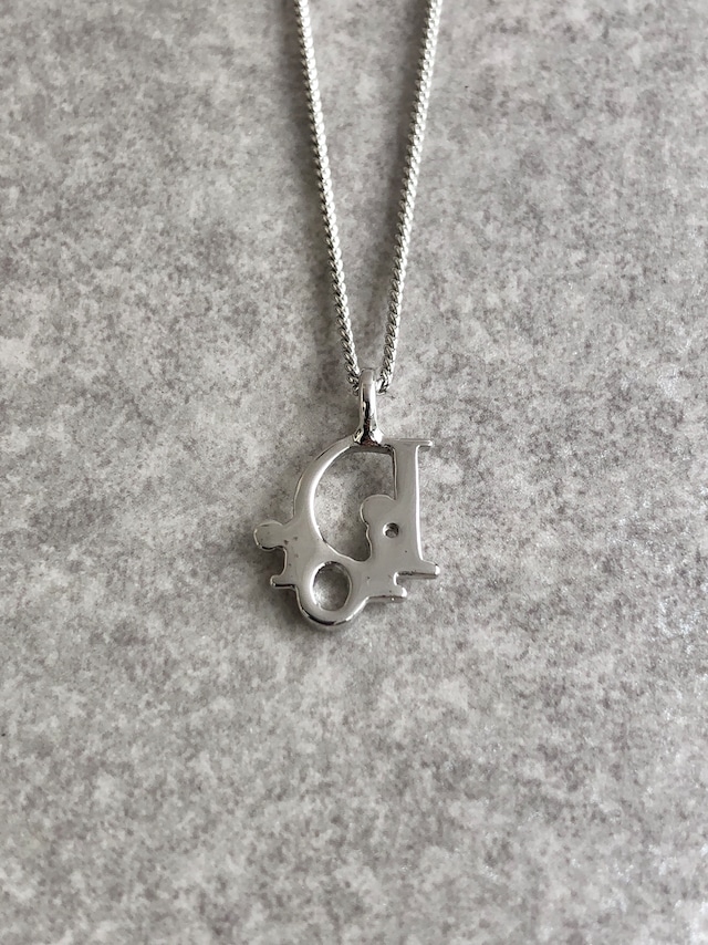 Christian Dior クリスチャン ディオール ネックレス シルバー Diorロゴ vintage ヴィンテージ オールド 3irz2e