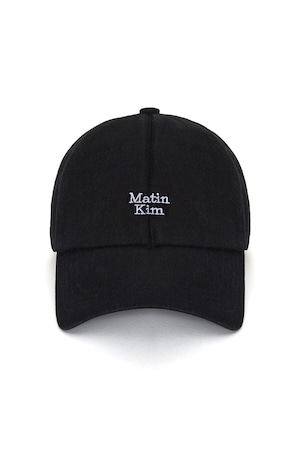 [Matin Kim] MATIN MINI LOGO DENIM BALL CAP IN BLACK 正規品 韓国ブランド 韓国通販 韓国代行 韓国ファッション マーティンキム matinkim 日本 店舗