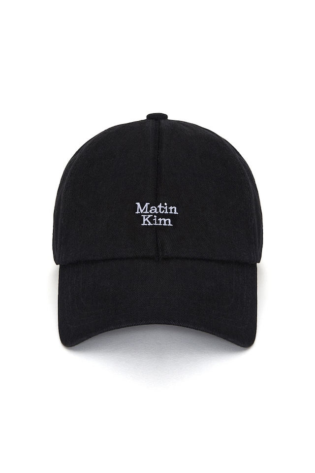 [Matin Kim] MATIN MINI LOGO DENIM BALL CAP IN BLACK 正規品 韓国ブランド 韓国通販 韓国代行 韓国ファッション マーティンキム matinkim 日本 店舗