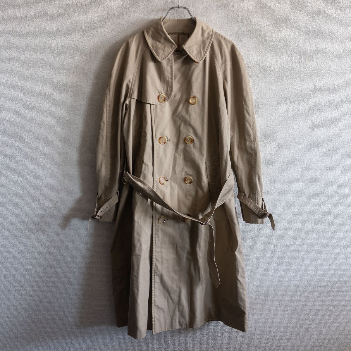 【美品】GRENFELL【80S/トレンチ コート】36 コットンツイル グレンフェル 26050403 美品】GRENFELL【80S/トレンチ コート】36 コットンツイル
