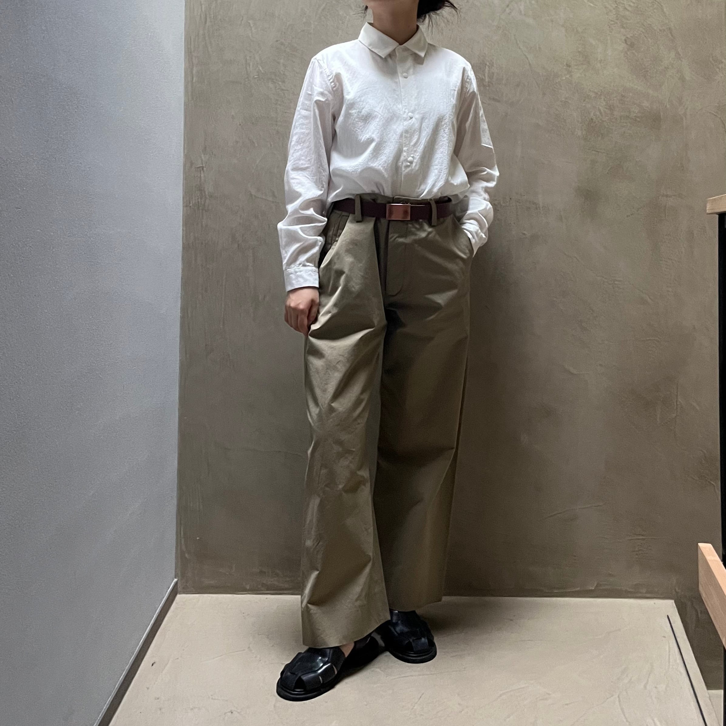 YAECA WRITE Washed Work Pants