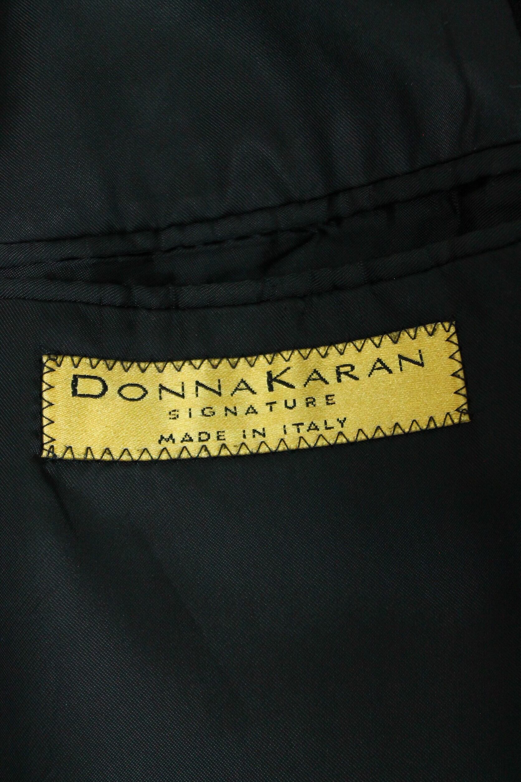 DONNAKARAN SIGNATURE ウールシングルチェスターコート MADE IN ITALY 