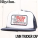 メッシュキャップ 帽子 Rhythm リズム LIVIN TRUCKER CAP 0723M-HW09