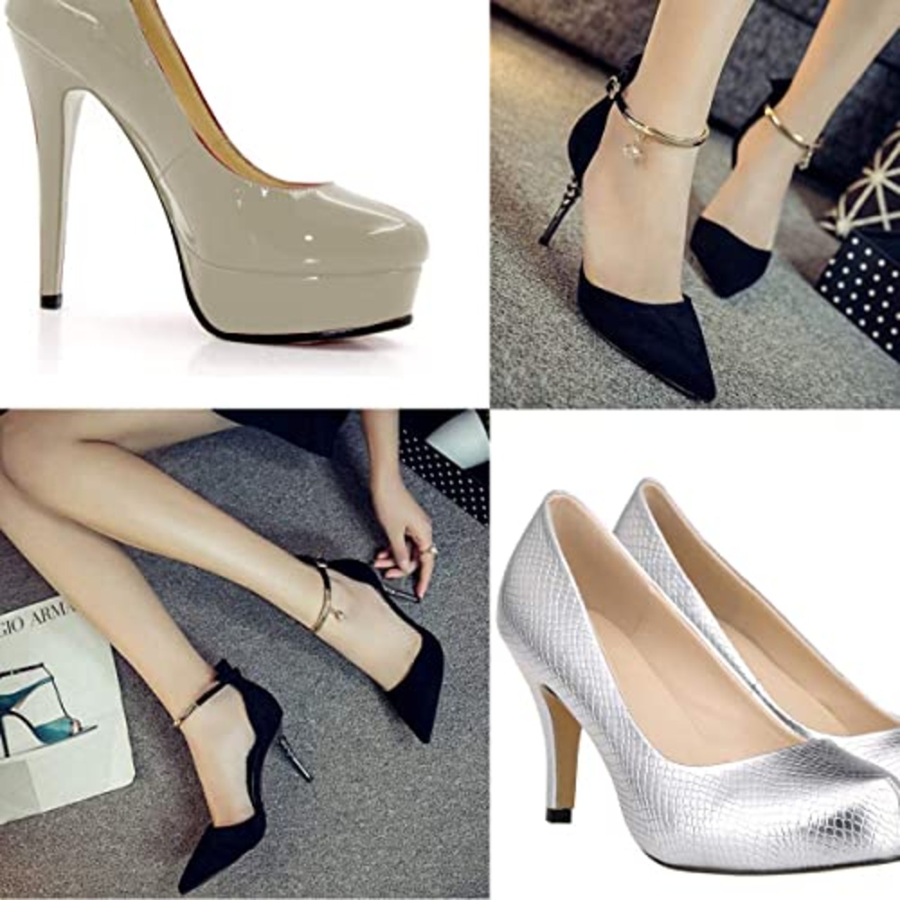 [JUTOSU] 靴底修理キット トップリフト 靴ヒール修理用釘 靴のヒント 滑り止め ハイヒール用 婦人ヒール用 靴屋用 修理 取り替え 10mmx11mm ネイル径3.0mm 6ペアセット