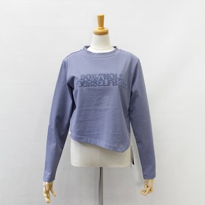 DOUBLE STANDARD CLOTHING ダブルスタンダードクロージング ESSENTIAL / メッセージロゴ アシンメトリーロンT 2508020254 2026春夏新作 [送料無料]