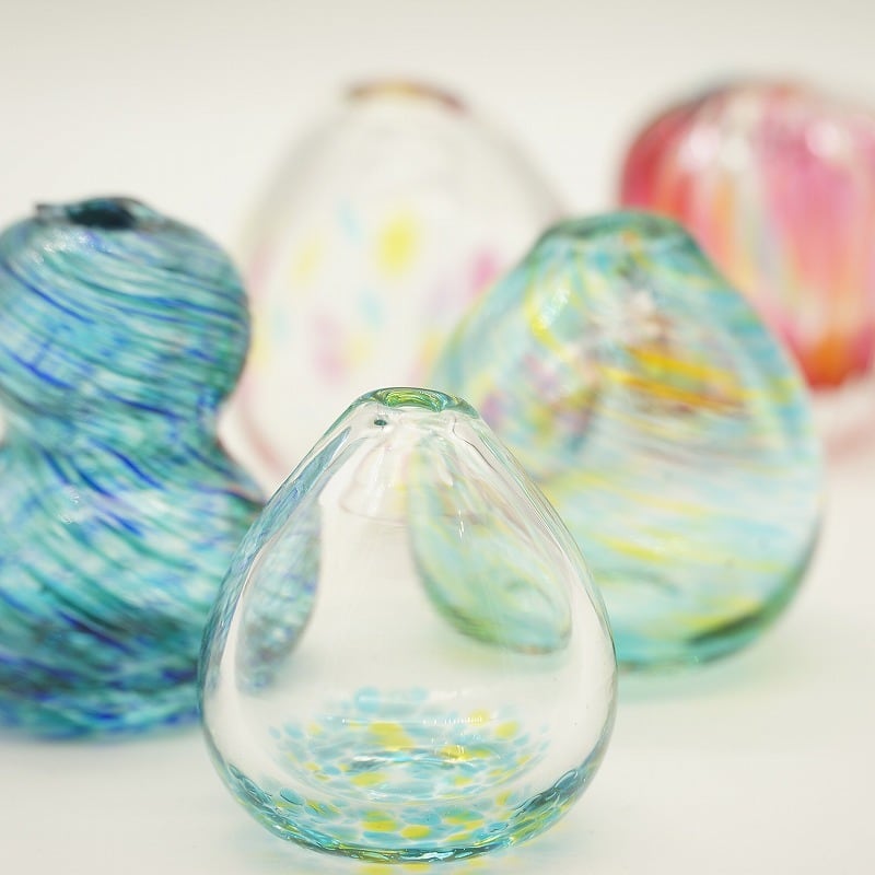 一輪挿し【琉球ガラス工房 雫】