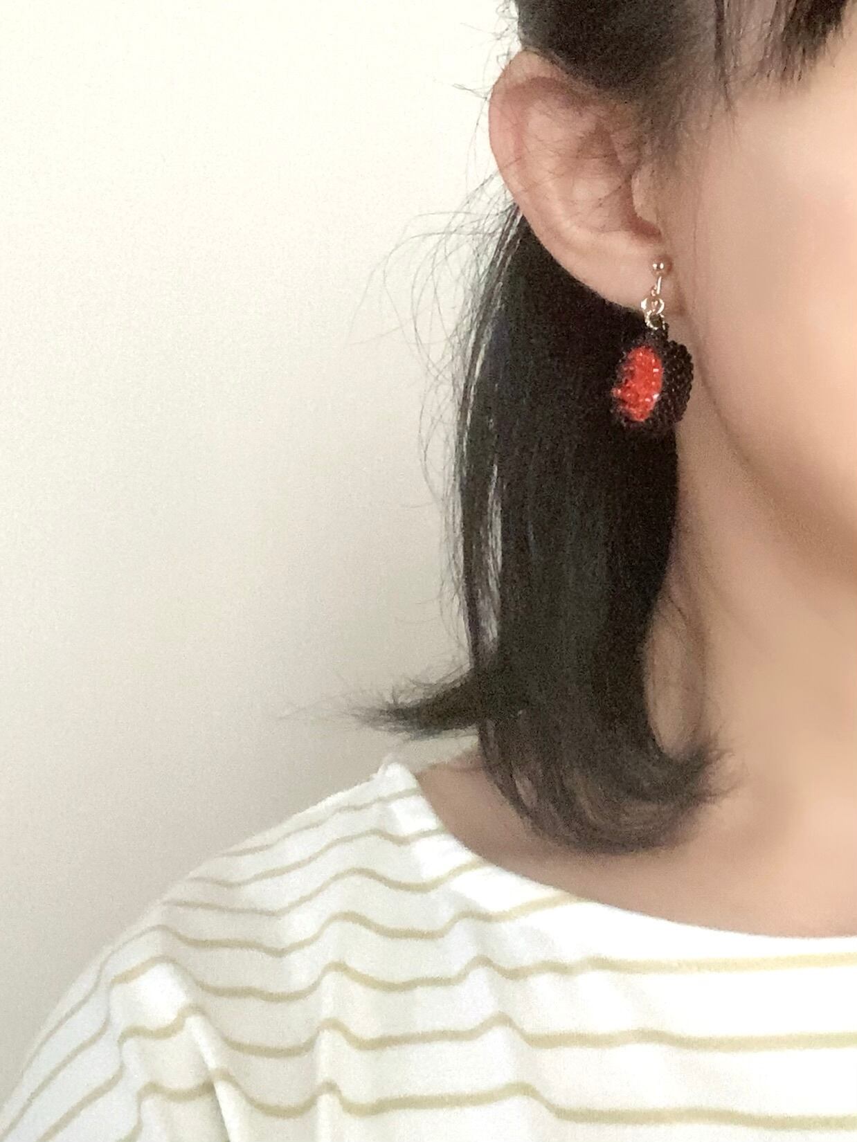 お寿司のミニチュアビーズピアス＆イヤリング | うさのひみつきち