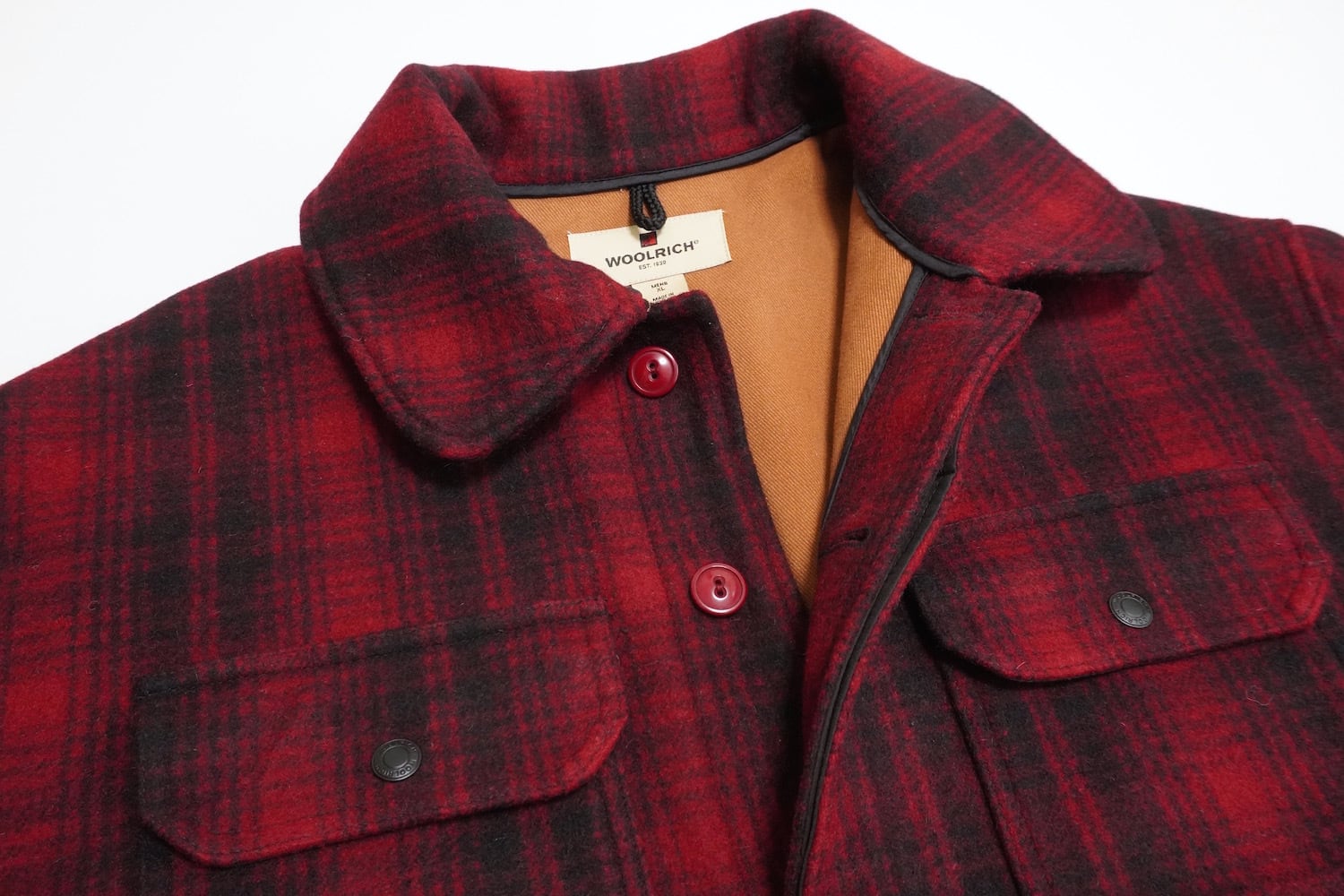 2000's [Woolrich] マッキーノジャケット シャドウチェック レッド